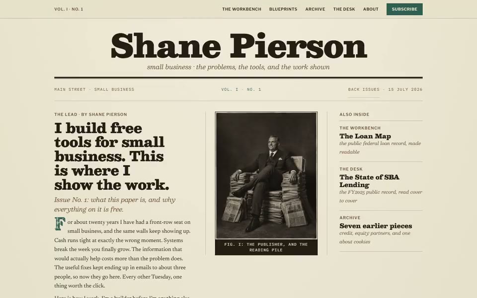 shanepierson.com website